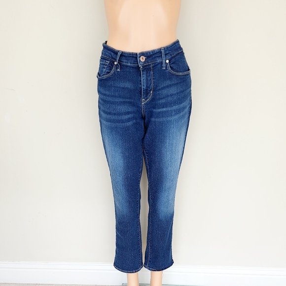 Signature Levi Mid Rise Modern Slim Ankle Jean Pants - Picture 3 of 12